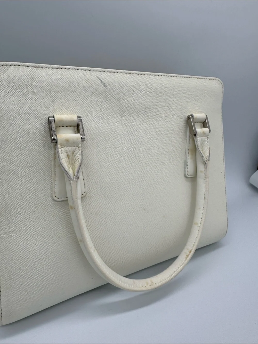 Burberry white satchel early 2000’s‎ purse
